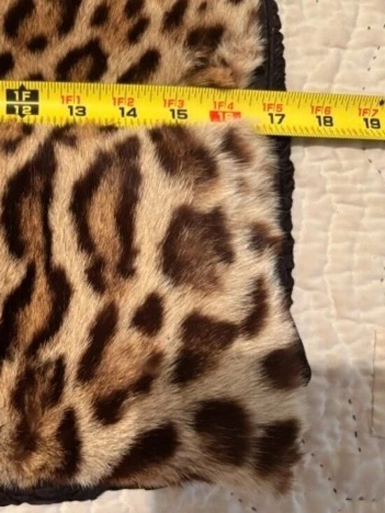 Hat Vintage- Flapper Leopard Cheetah Spotted Animal Print Real Fur Hand Muff main image 5